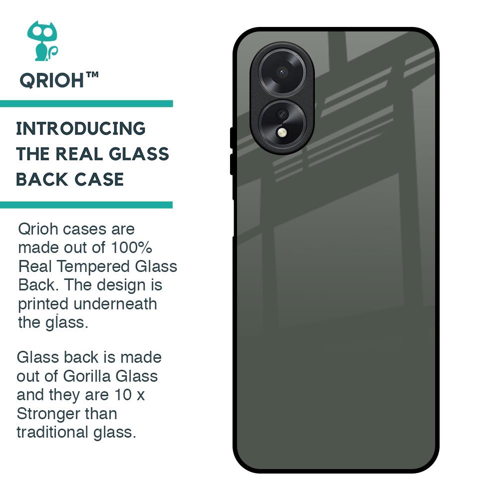 Charcoal Glass Case for Oppo A38