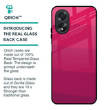 Wavy Pink Pattern Glass Case for Oppo A38