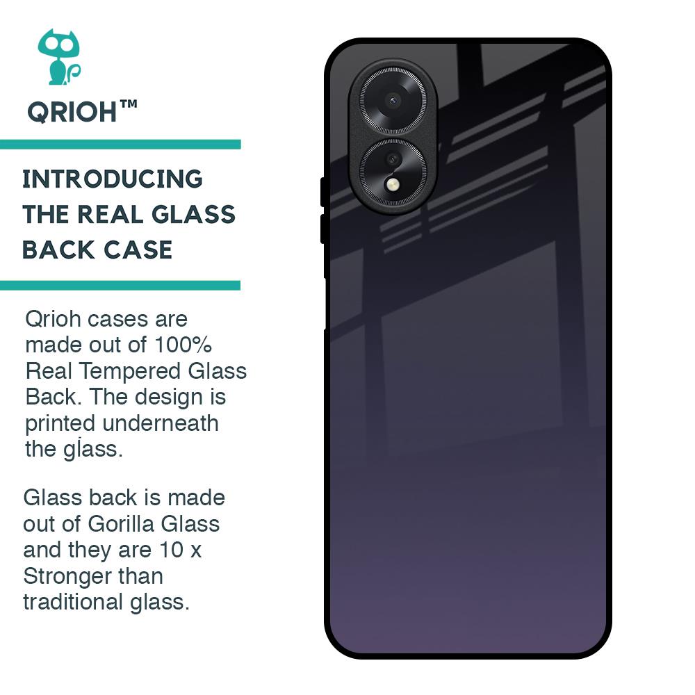 Grey Ombre Glass Case for Oppo A38