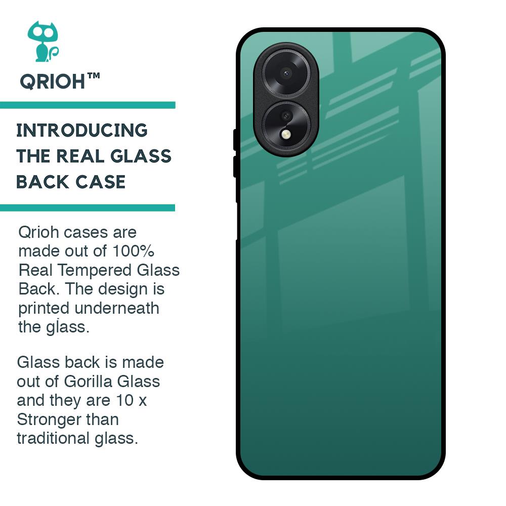 Palm Green Glass Case For Oppo A38