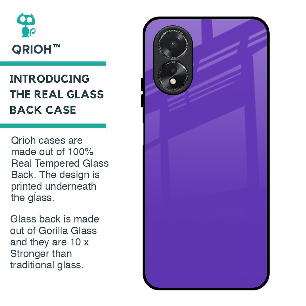 Amethyst Purple Glass Case for Oppo A38