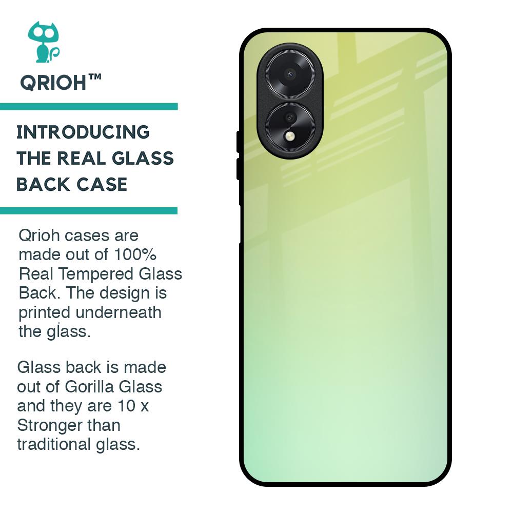 Dusty Green Glass Case for Oppo A38
