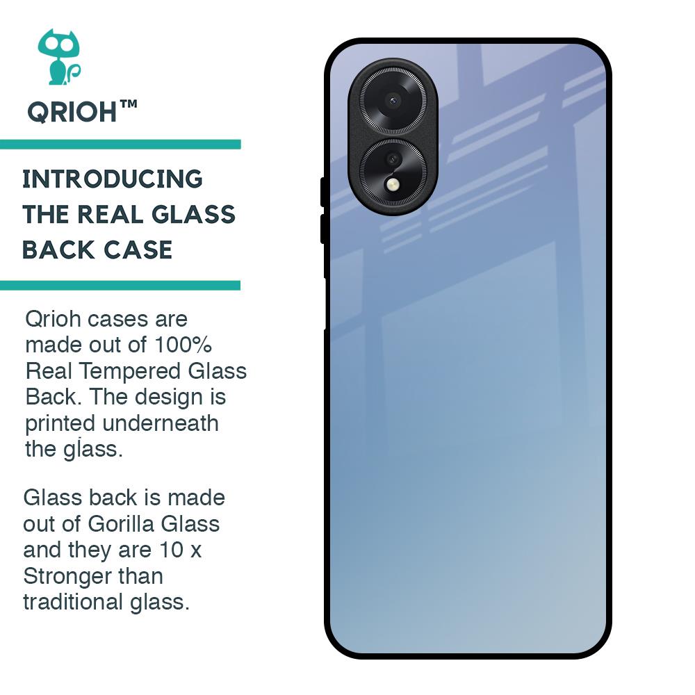 Light Sky Texture Glass Case for Oppo A38
