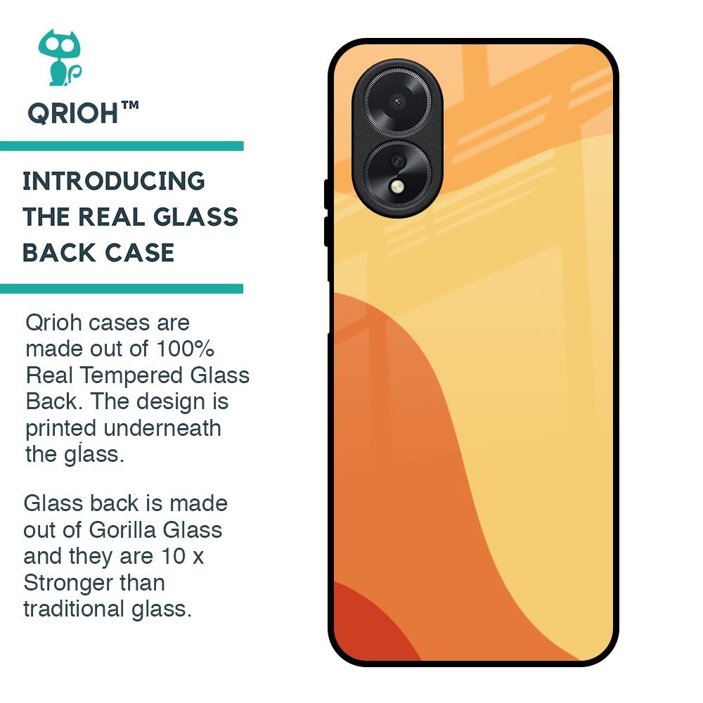 Magma Color Pattern Glass Case for Oppo A38