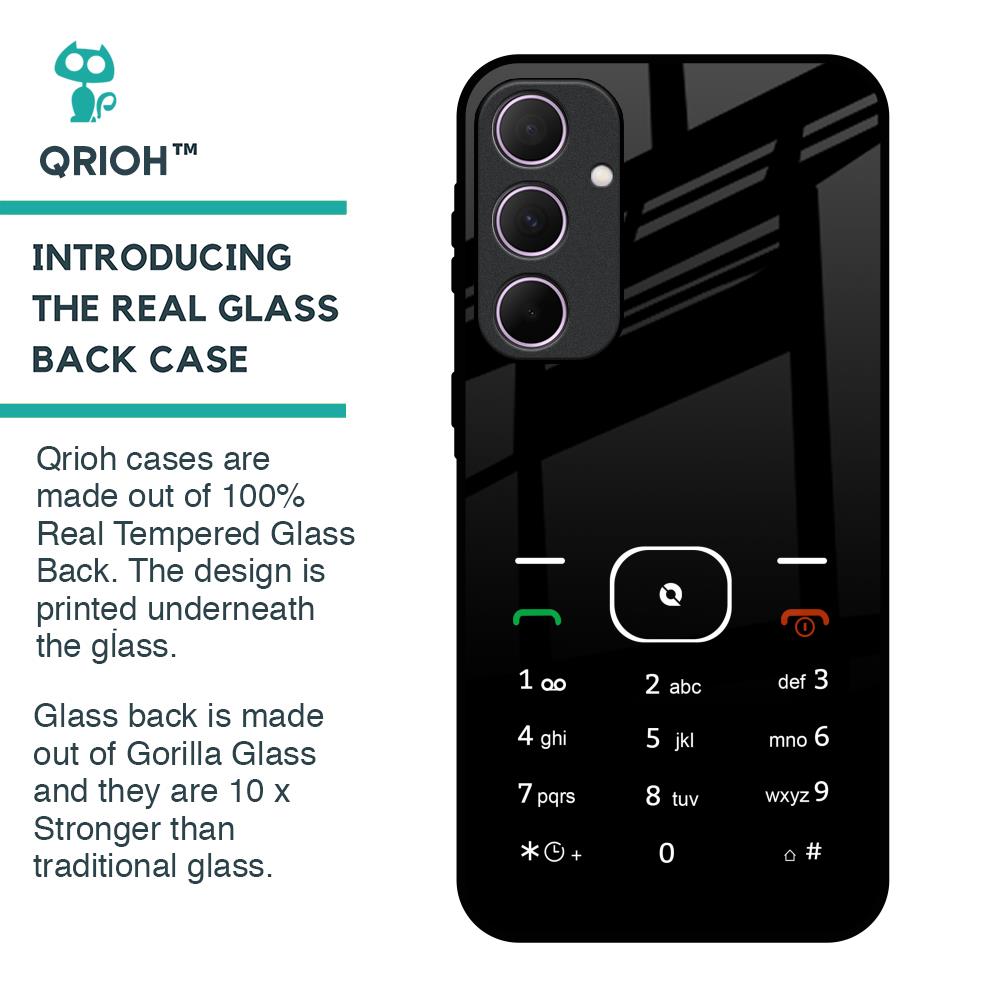 Classic Keypad Pattern Glass Case for Samsung Galaxy A35 5G
