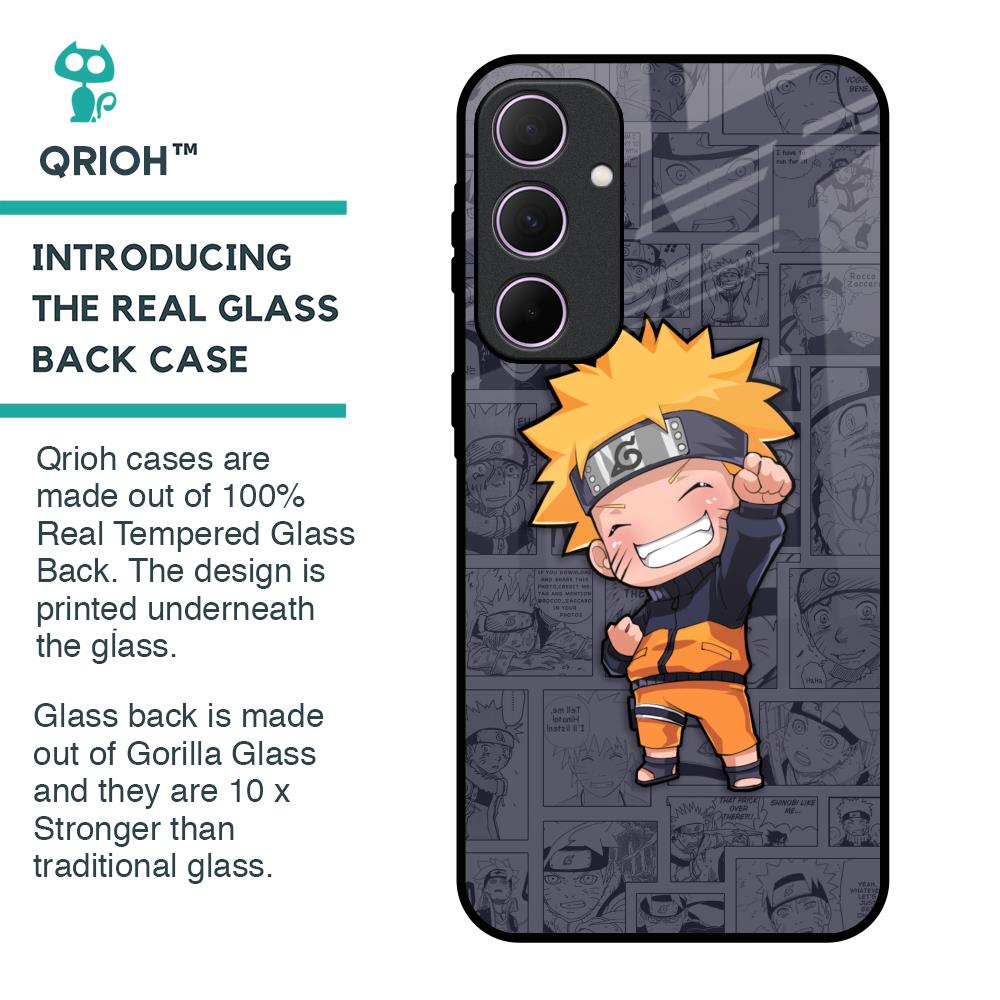 Orange Chubby Glass Case for Samsung Galaxy A35 5G