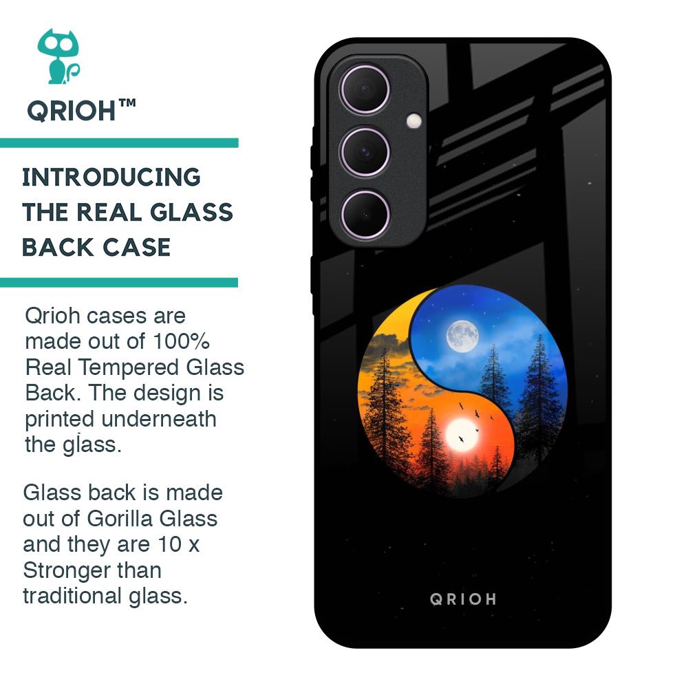 Yin Yang Balance Glass Case for Samsung Galaxy A35 5G