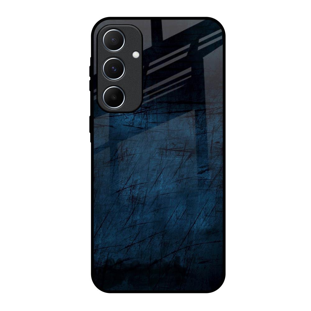 Dark Blue Grunge Samsung Galaxy A55 5G Glass Back Cover Online