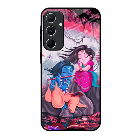 Radha Krishna Art Samsung Galaxy A55 5G Glass Back Cover Online