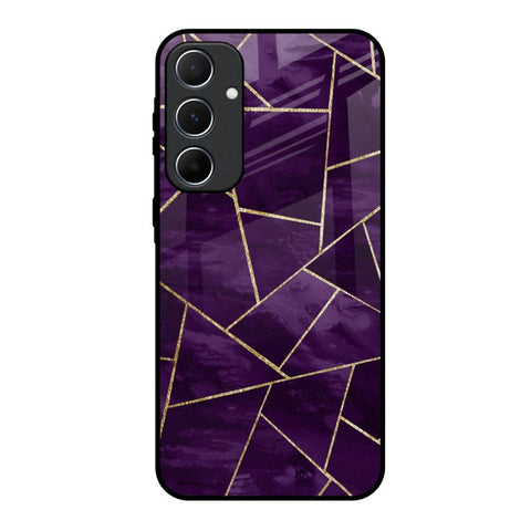 Geometric Purple Samsung Galaxy A55 5G Glass Back Cover Online