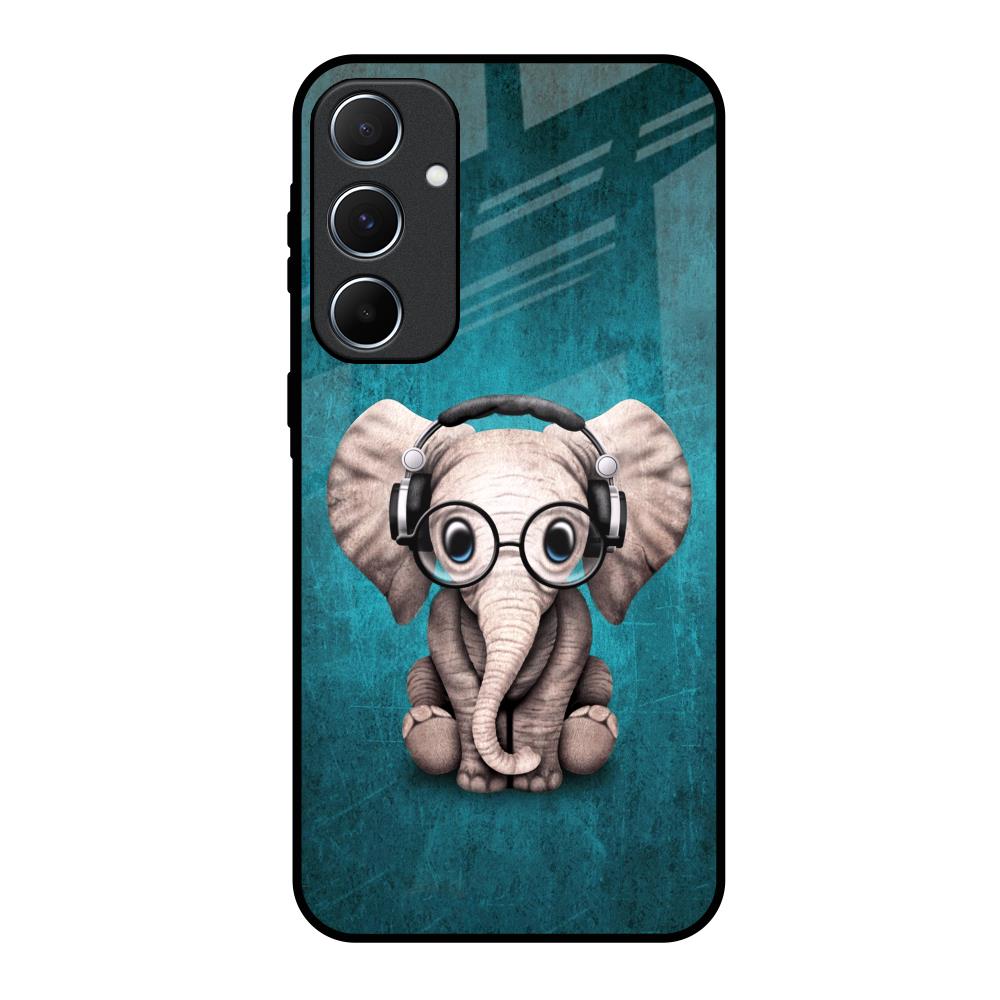 Adorable Baby Elephant Samsung Galaxy A55 5G Glass Back Cover Online