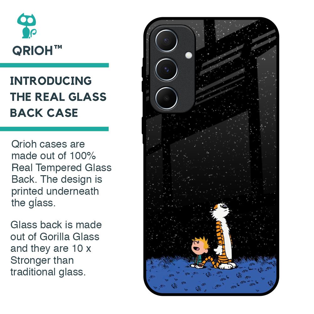 Night Sky Star Glass Case for Samsung Galaxy A55 5G