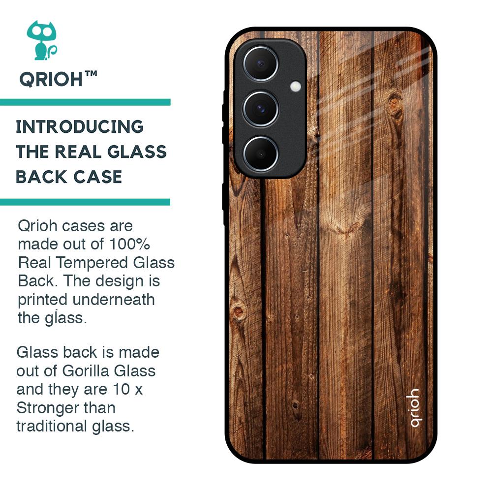 Timber Printed Glass Case for Samsung Galaxy A55 5G