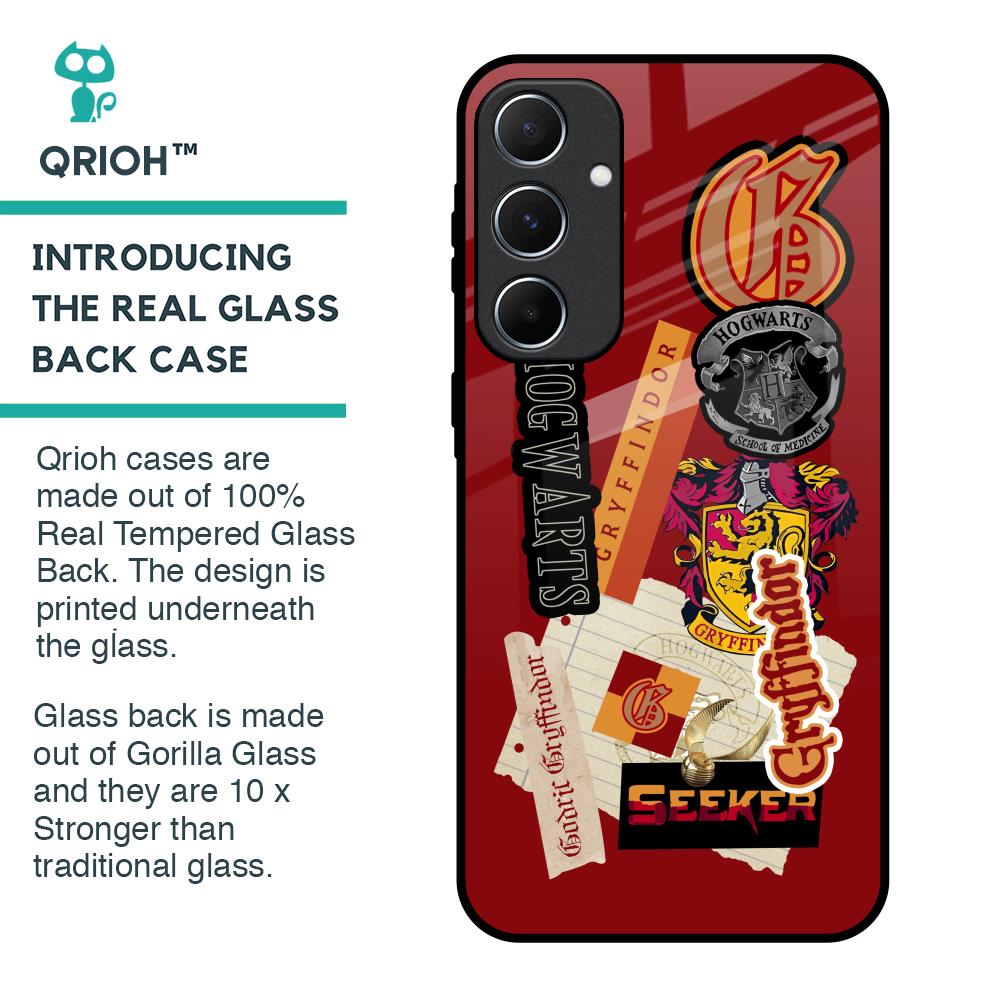 Gryffindor Glass Case for Samsung Galaxy A55 5G