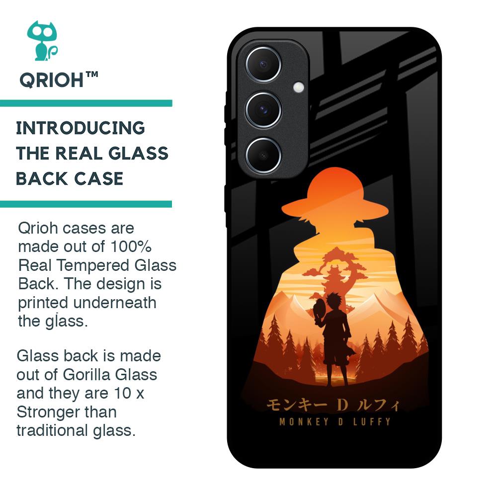 Luffy One Piece Glass Case for Samsung Galaxy A55 5G