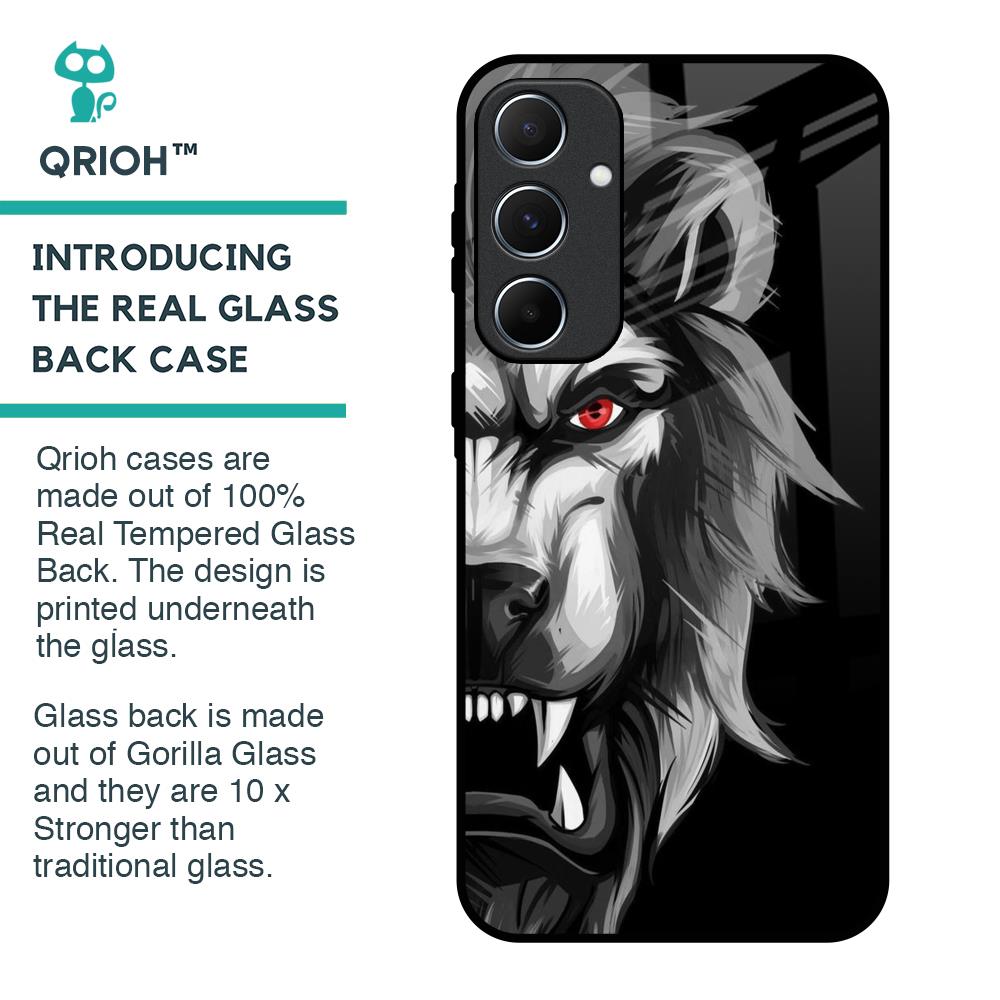 Wild Lion Glass Case for Samsung Galaxy A55 5G