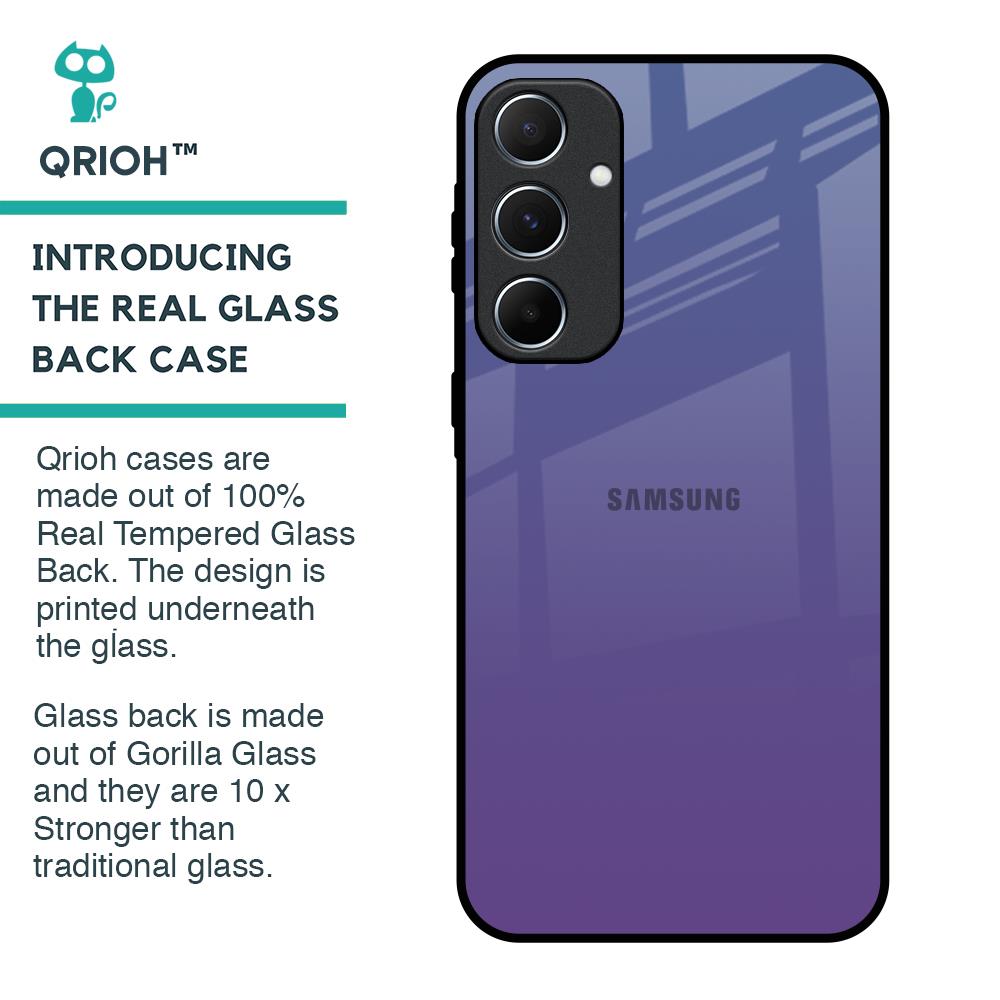 Indigo Pastel Glass Case For Samsung Galaxy A55 5G
