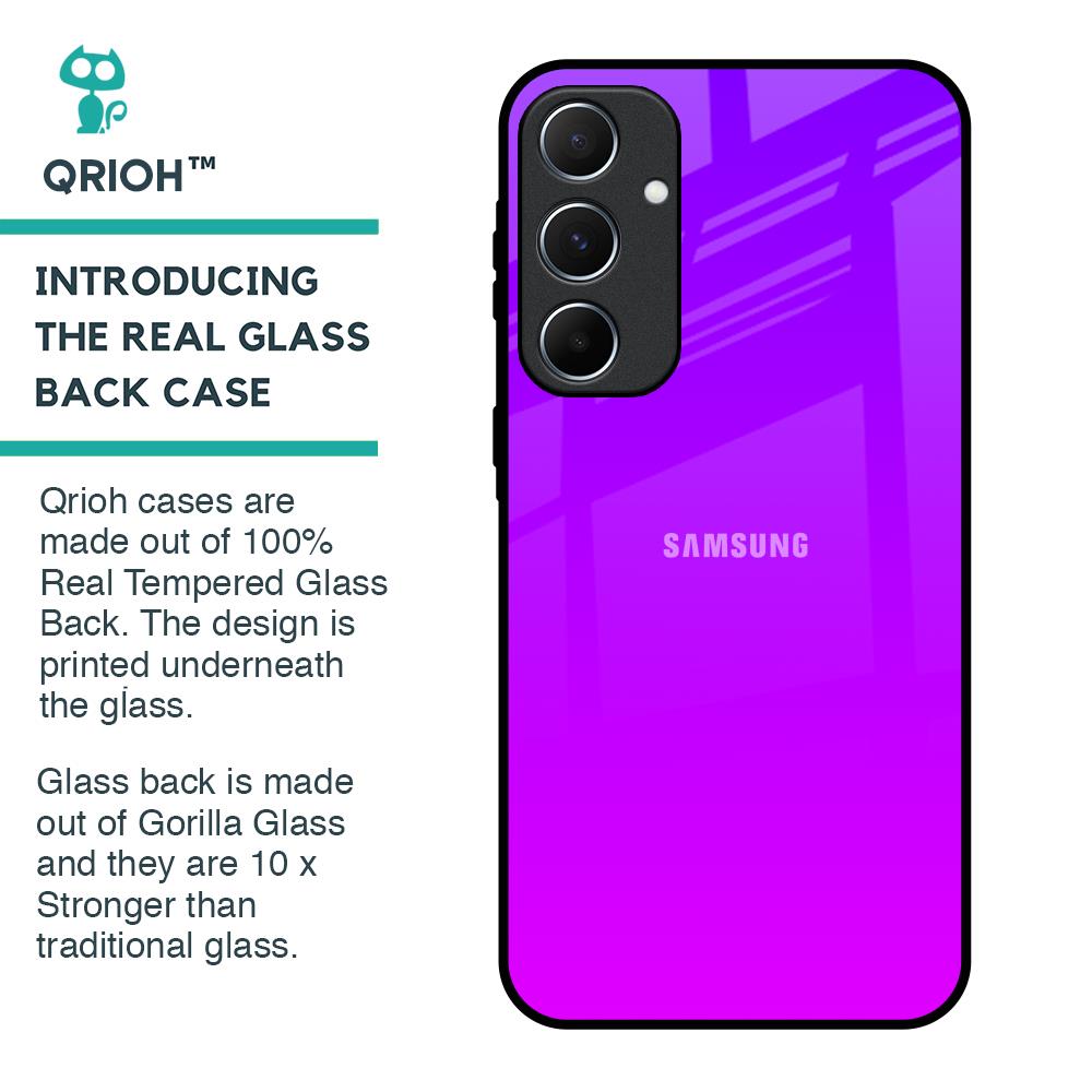 Purple Pink Glass Case for Samsung Galaxy A55 5G