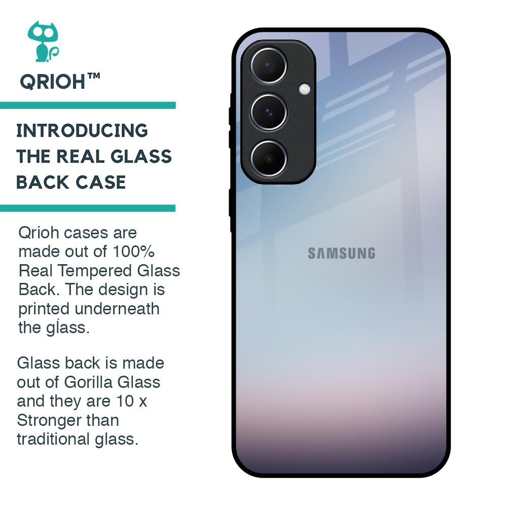 Light Sky Texture Glass Case for Samsung Galaxy A55 5G