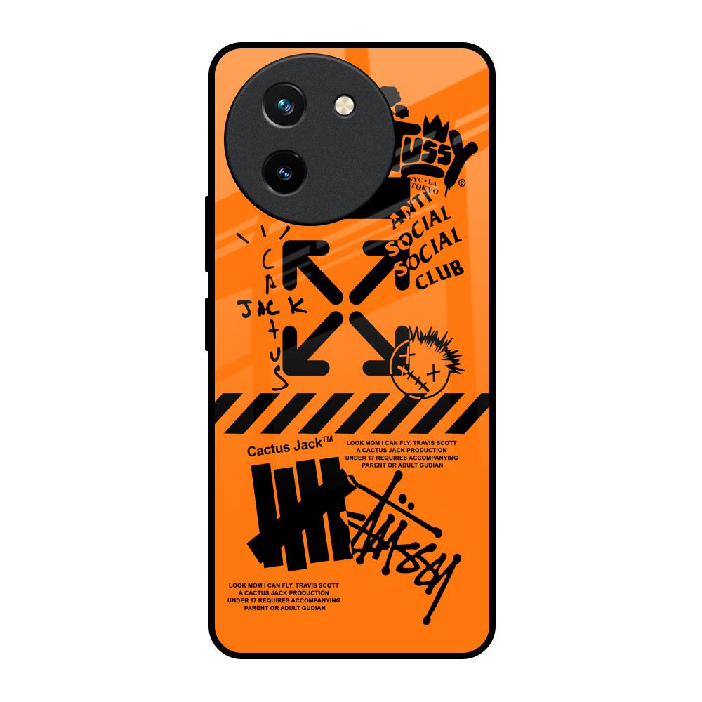 Anti Social Club Vivo T3X 5G Glass Back Cover Online