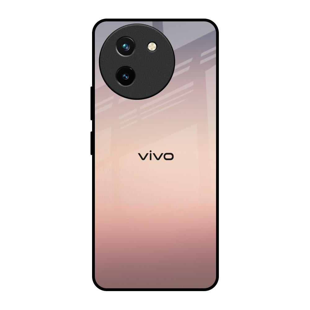 Golden Mauve Vivo T3X 5G Glass Back Cover Online
