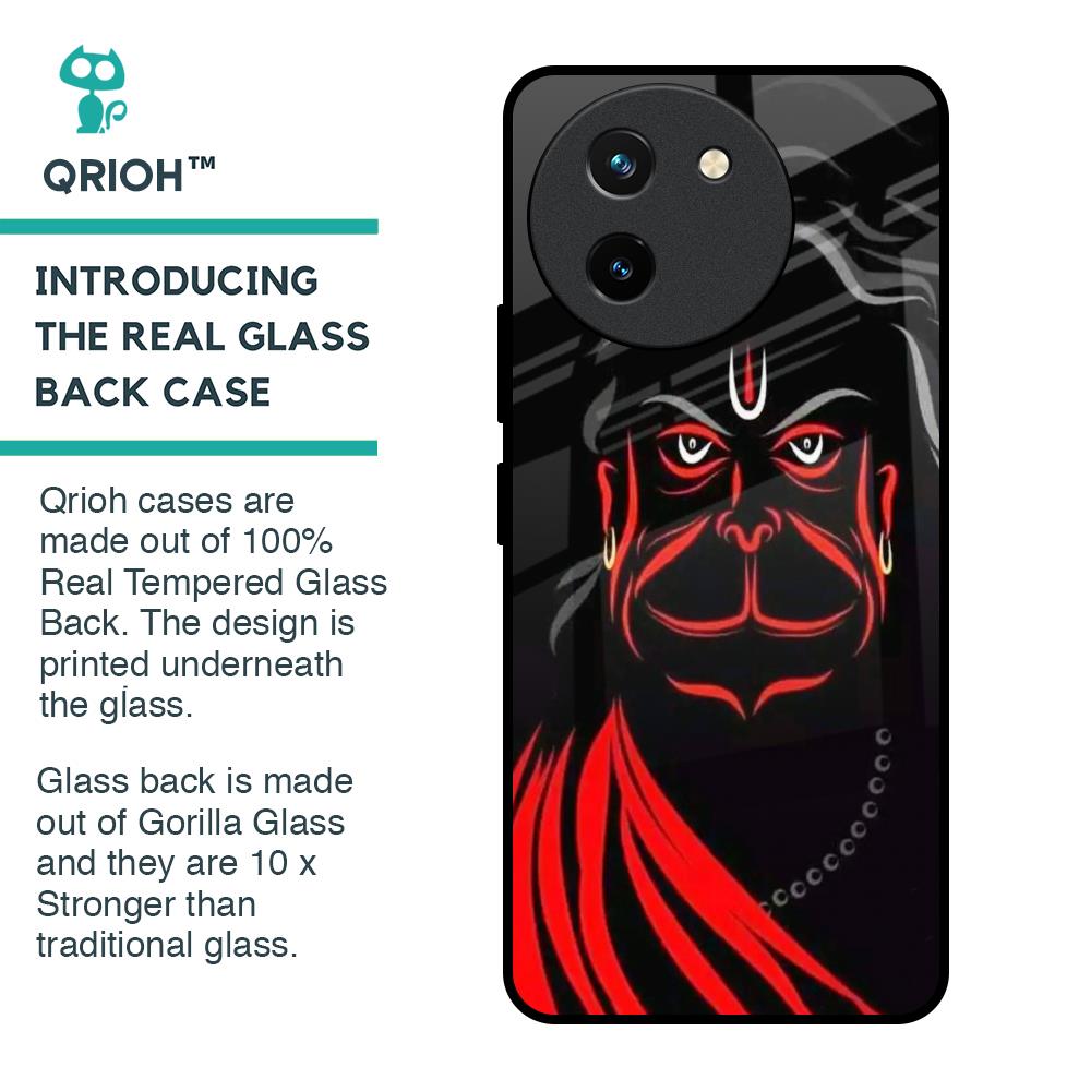 Lord Hanuman Glass Case For Vivo T3X 5G