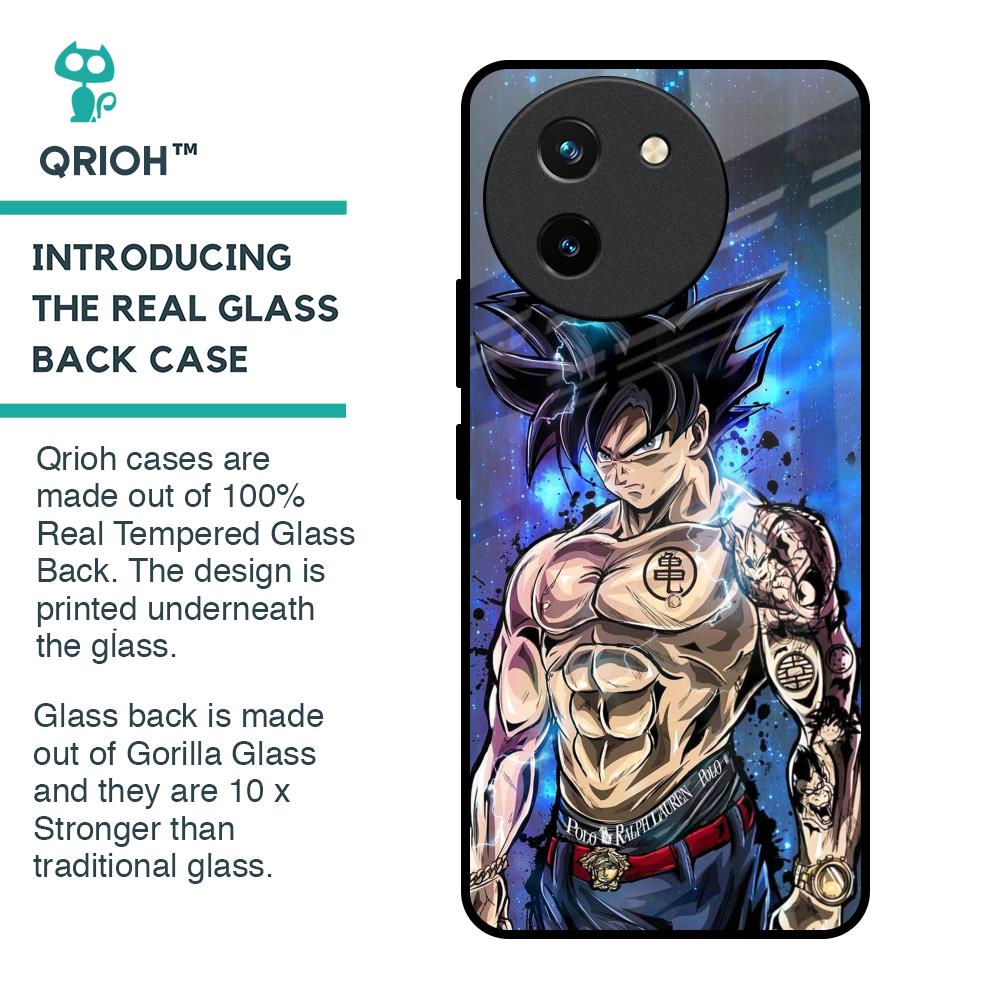 Branded Anime Glass Case for Vivo T3X 5G