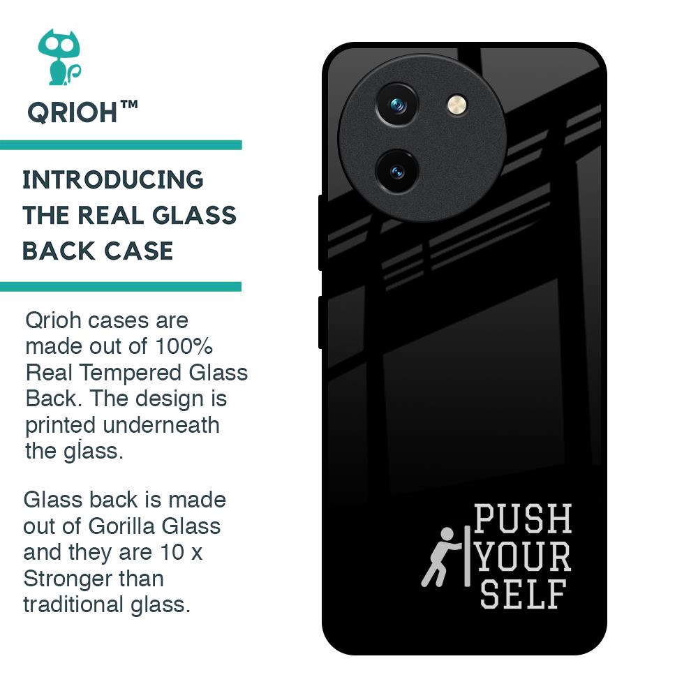Push Your Self Glass Case for Vivo T3X 5G