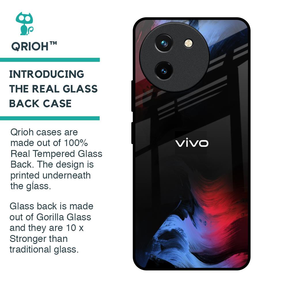 Fine Art Wave Glass Case for Vivo T3X 5G