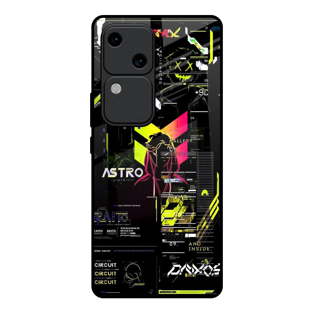 Astro Glitch Vivo V30 5G Glass Back Cover Online