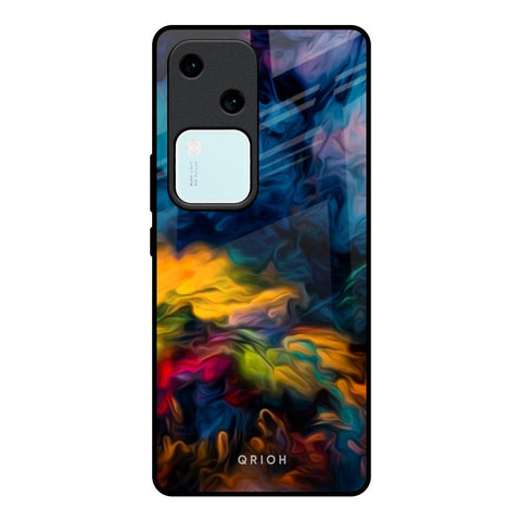 Multicolor Oil Painting Vivo V30 5G Glass Back Cover Online