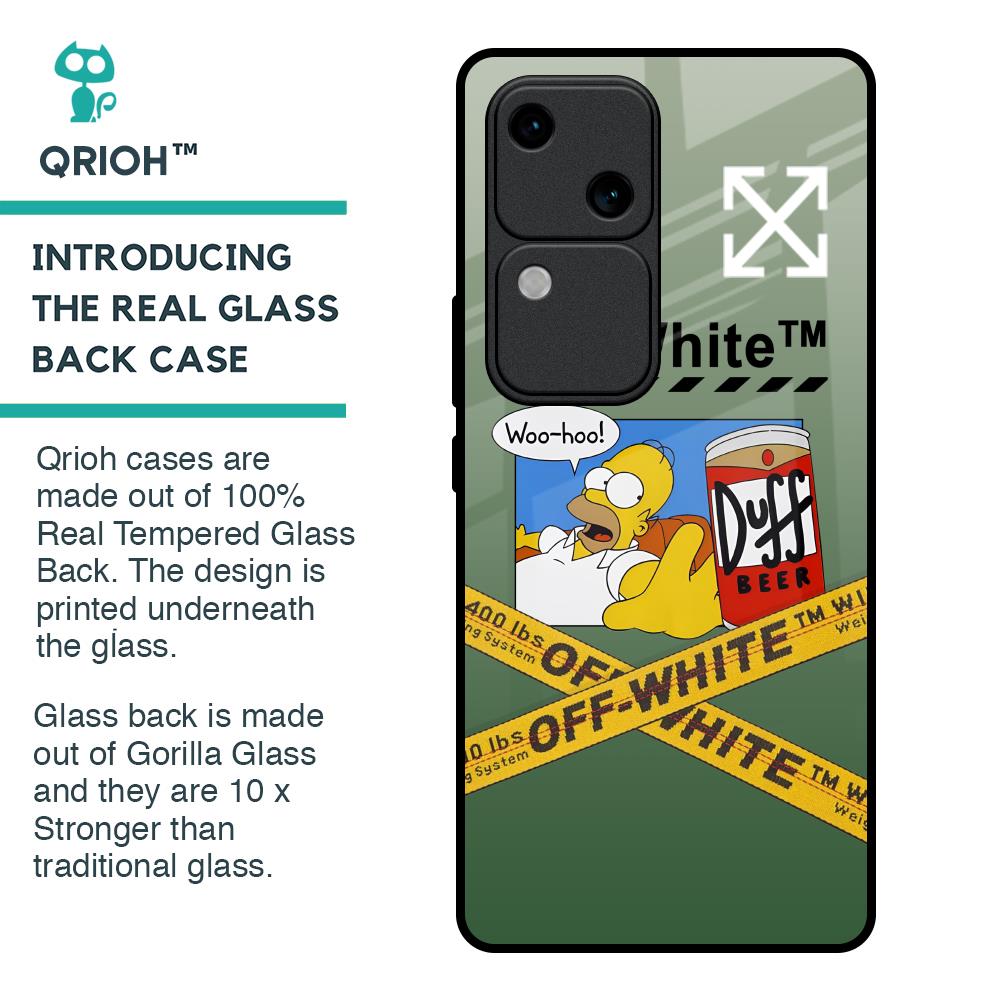 Duff Beer Glass Case for Vivo V30 5G
