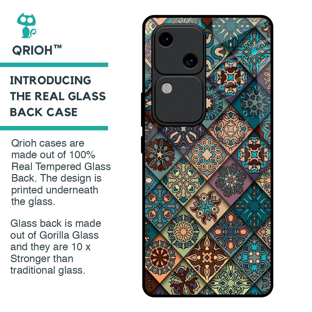 Retro Art Glass Case for Vivo V30 5G