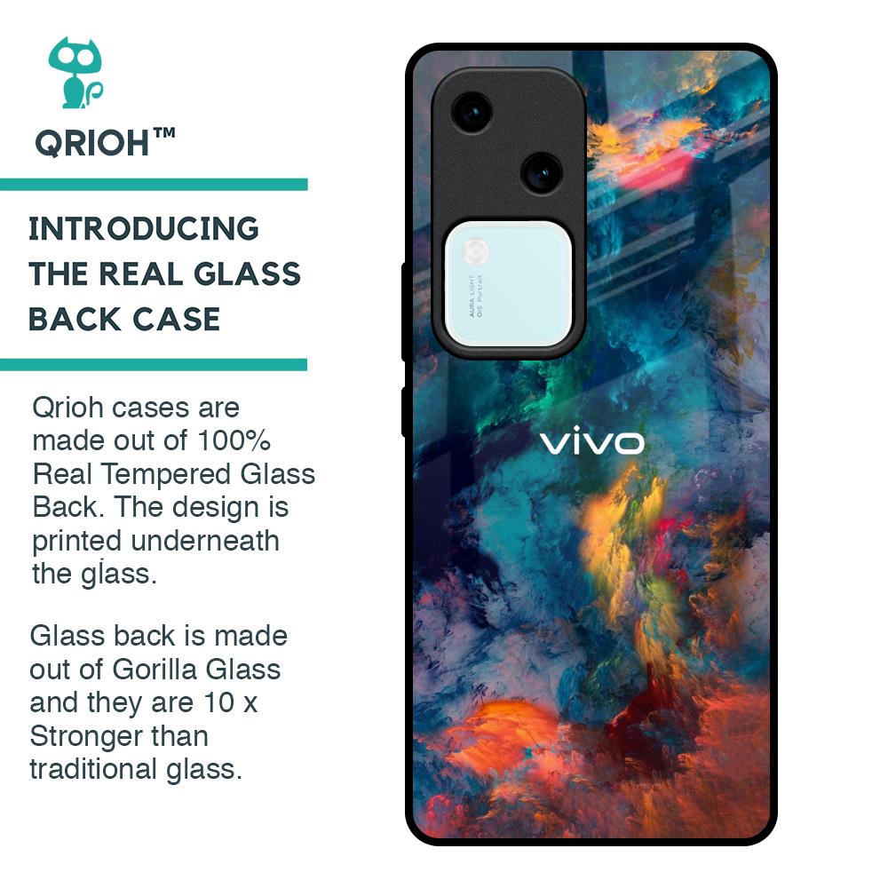 Colored Storm Glass Case for Vivo V30 5G