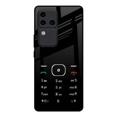 Classic Keypad Pattern Vivo V30 Pro 5G Glass Back Cover Online