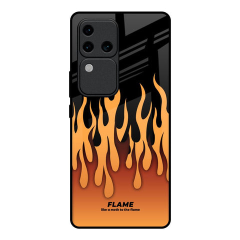 Fire Flame Vivo V30 Pro 5G Glass Back Cover Online