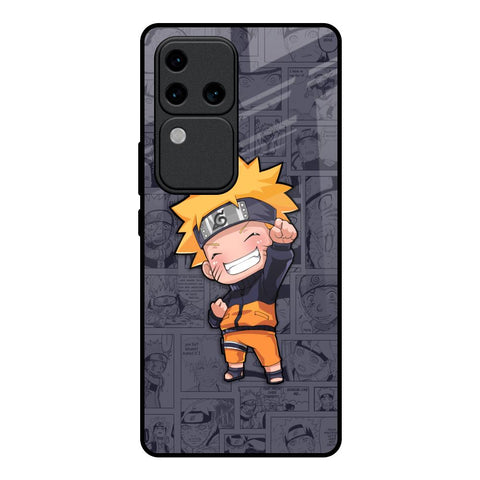 Orange Chubby Vivo V30 Pro 5G Glass Back Cover Online