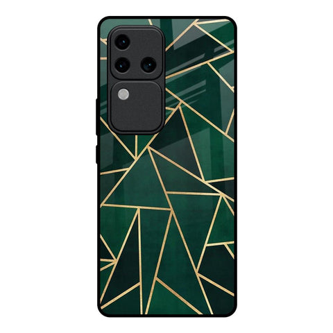 Abstract Green Vivo V30 Pro 5G Glass Back Cover Online
