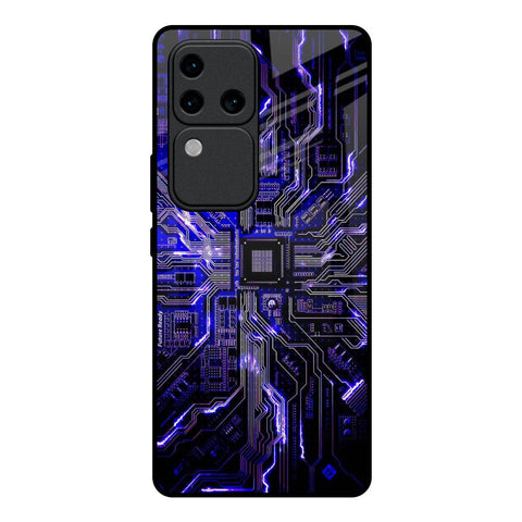 Techno Color Pattern Vivo V30 Pro 5G Glass Back Cover Online