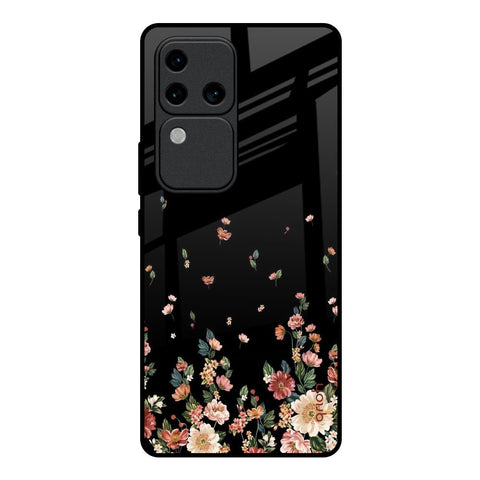 Floating Floral Print Vivo V30 Pro 5G Glass Back Cover Online