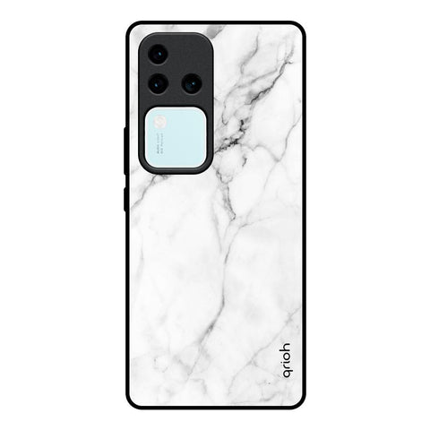 Modern White Marble Vivo V30 Pro 5G Glass Back Cover Online