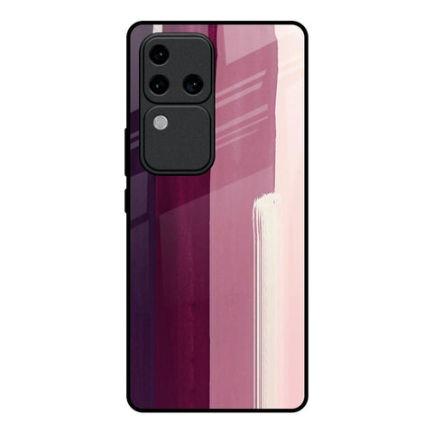 Brush Stroke Art Vivo V30 Pro 5G Glass Back Cover Online