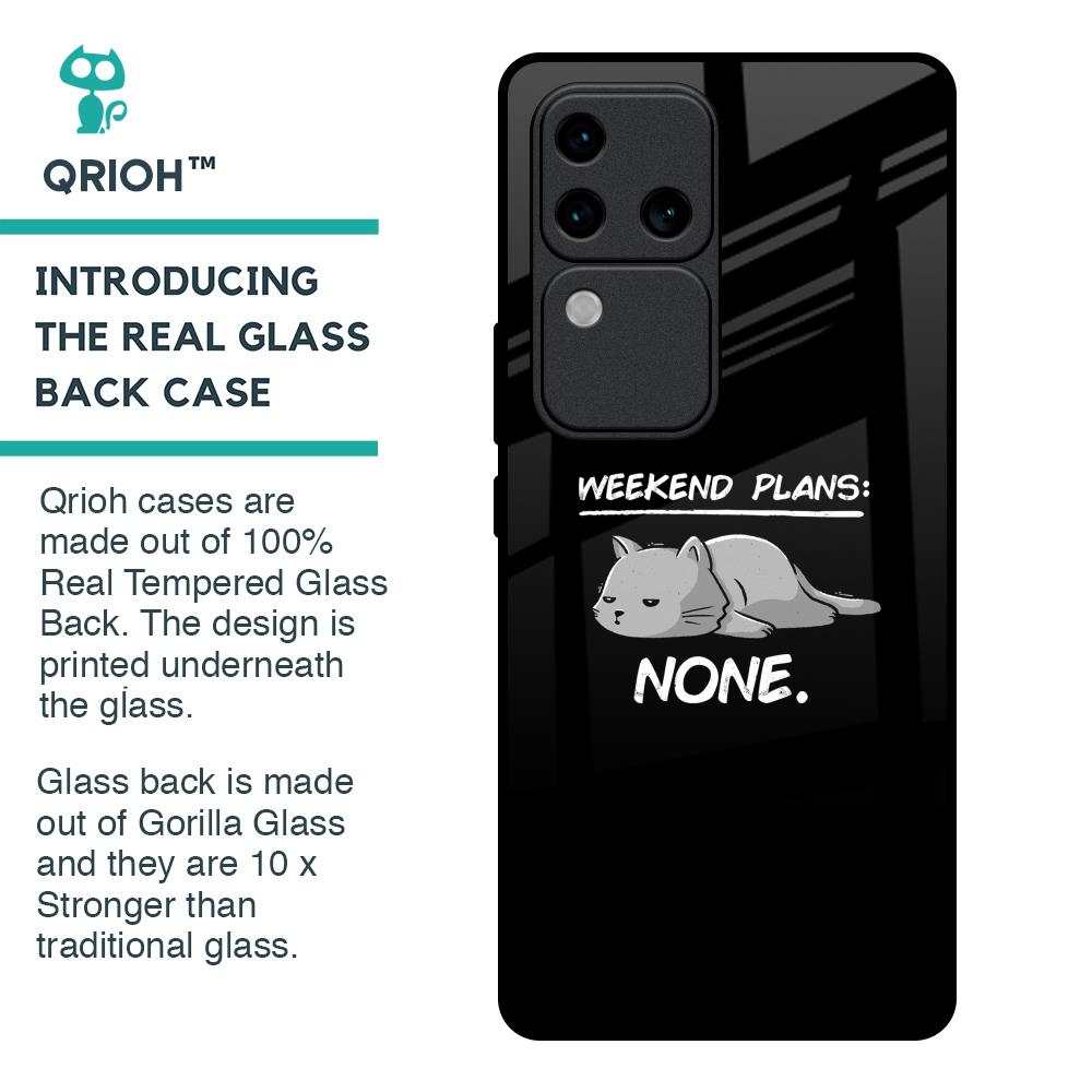 Weekend Plans Glass Case for Vivo V30 Pro 5G
