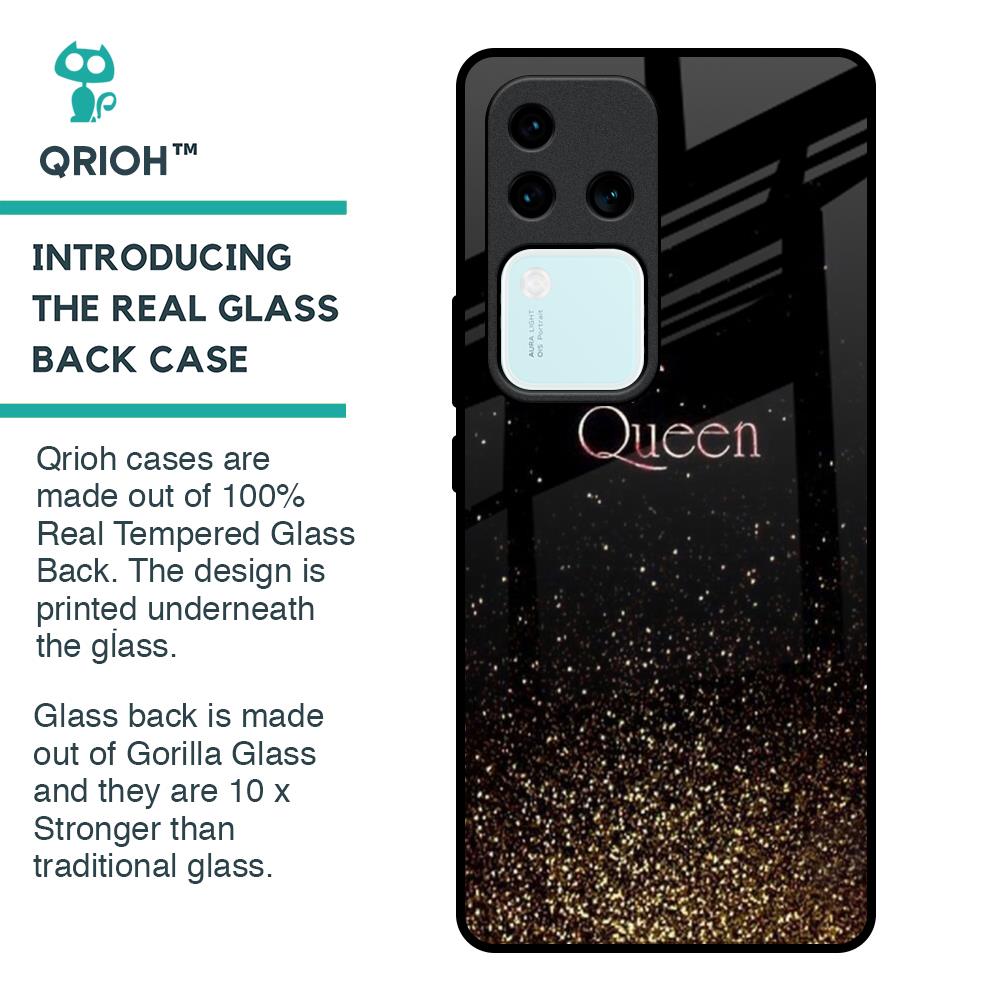 I Am The Queen Glass Case for Vivo V30 Pro 5G