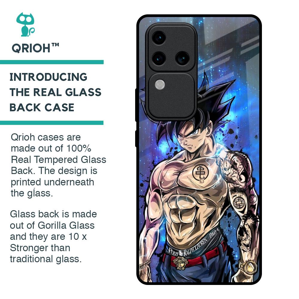 Branded Anime Glass Case for Vivo V30 Pro 5G
