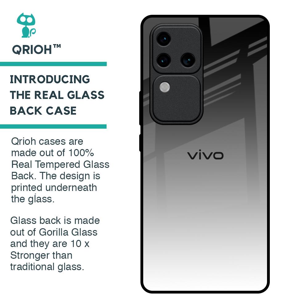 Zebra Gradient Glass Case for Vivo V30 Pro 5G