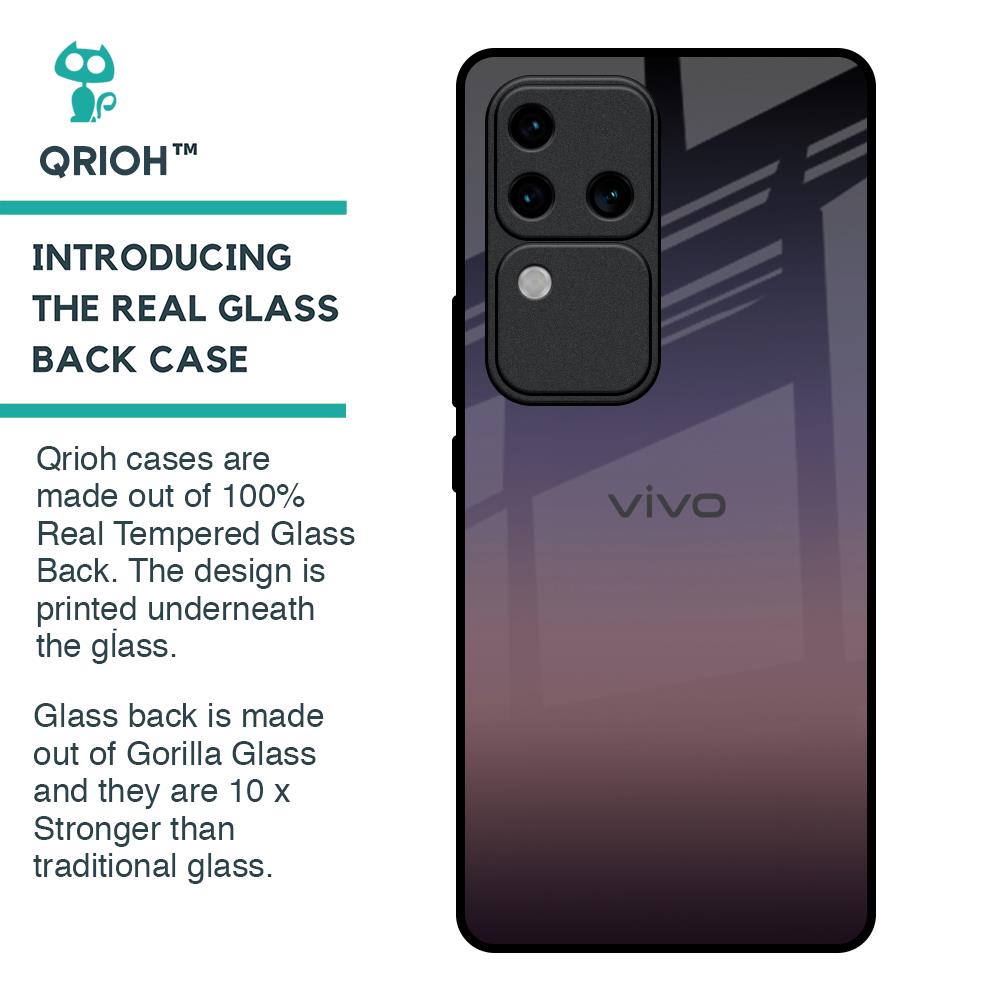 Grey Ombre Glass Case for Vivo V30 Pro 5G