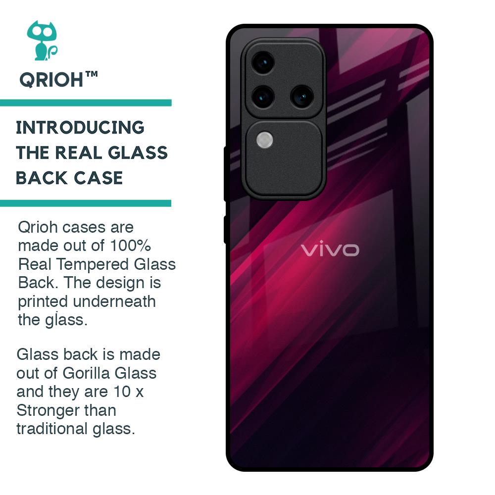 Razor Black Glass Case for Vivo V30 Pro 5G