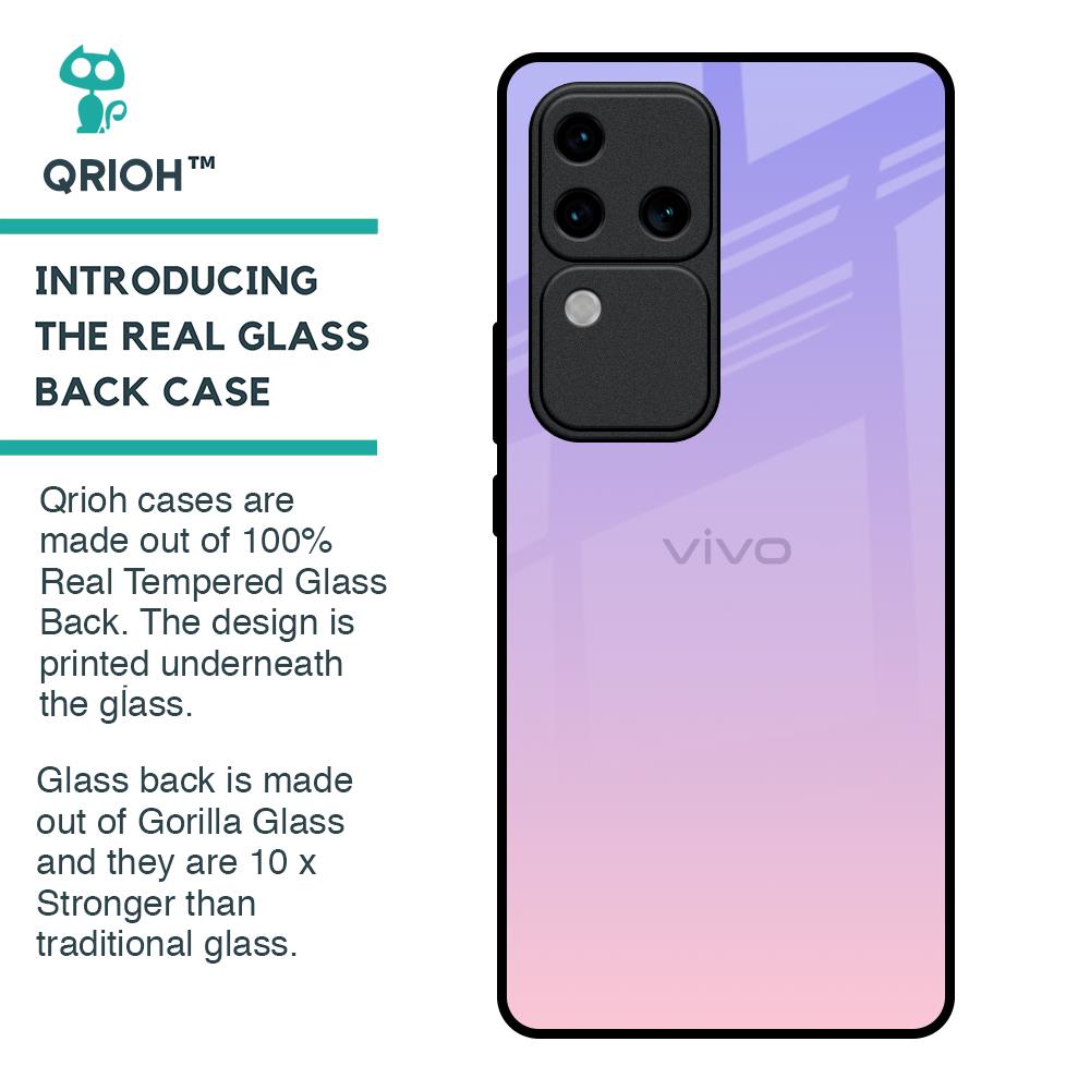 Lavender Gradient Glass Case for Vivo V30 Pro 5G