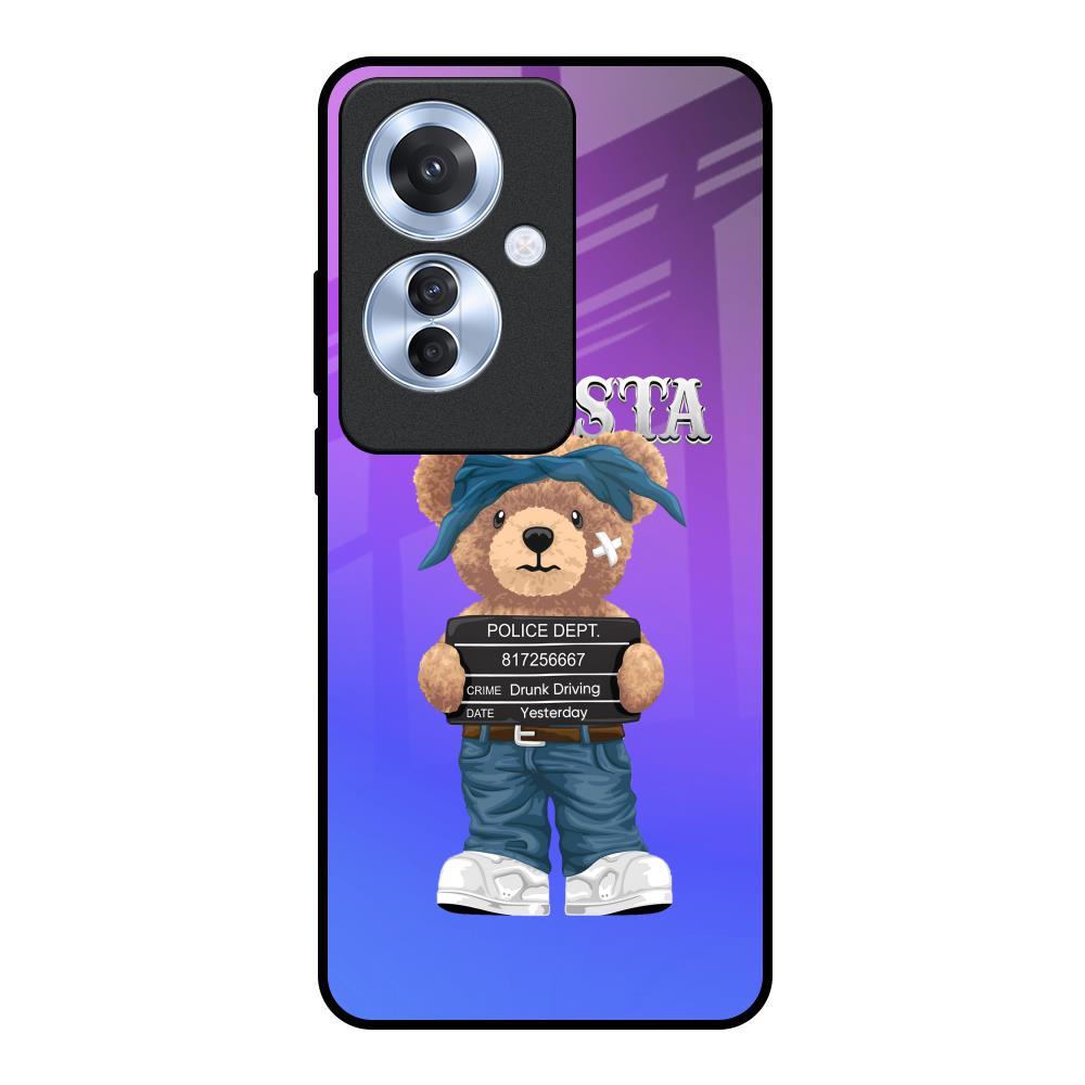 Gangsta Bear Oppo F25 Pro 5G Glass Back Cover Online